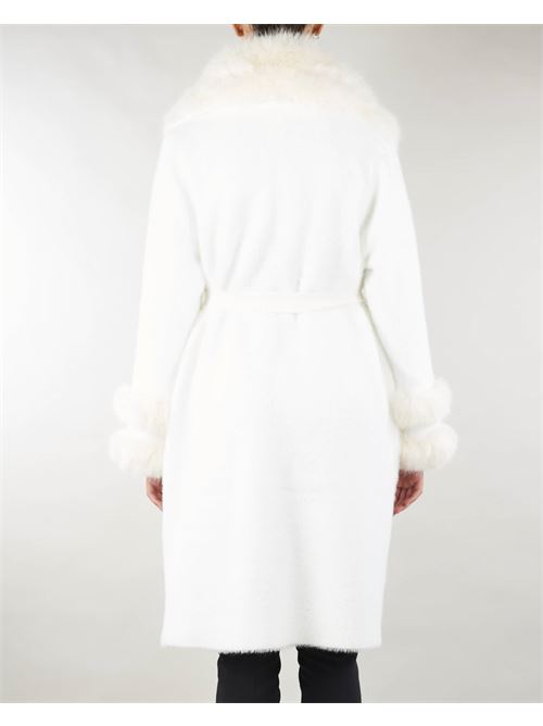 Knitted coat with faux fur inserts No Secrets NO SECRETS | Coat | NS20702